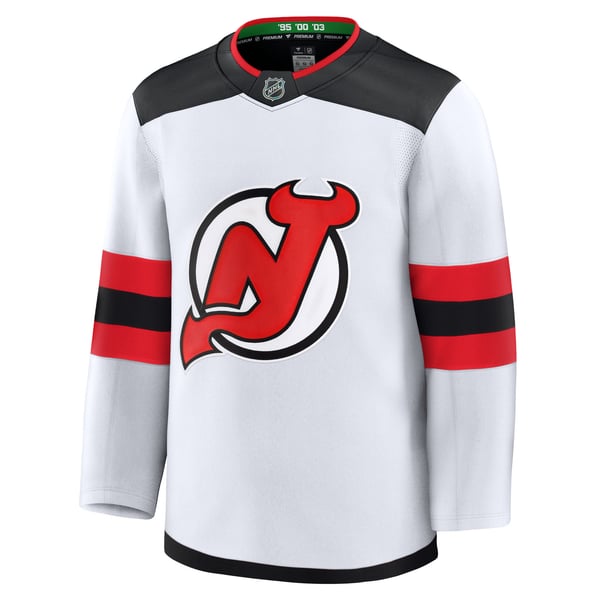 Men's New Jersey Devils Fanatics White Away Premium Jersey - Image 3