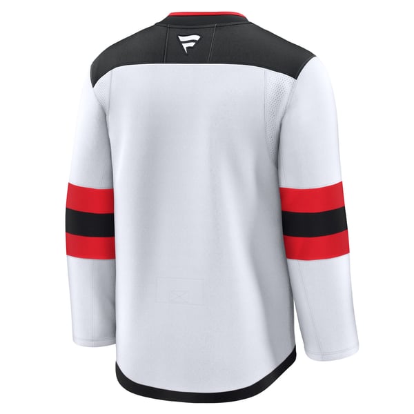 Men's New Jersey Devils Fanatics White Away Premium Jersey - Image 4