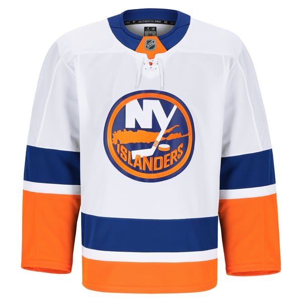 Men's New York Islanders Fanatics White Away Authentic Pro Jersey - Image 3