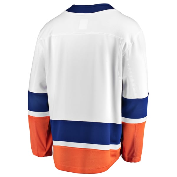 Men's New York Islanders Fanatics White Breakaway Away Jersey - Image 4