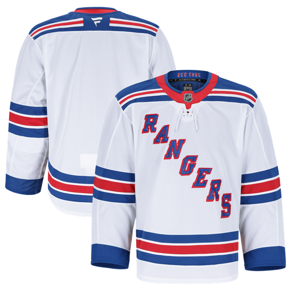 Men's New York Rangers Fanatics White Away Authentic Pro Jersey - Image 2
