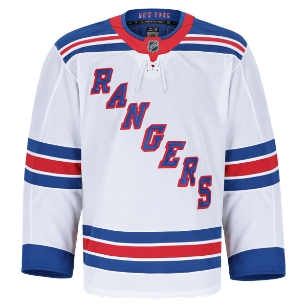 Men's New York Rangers Fanatics White Away Authentic Pro Jersey - Image 3
