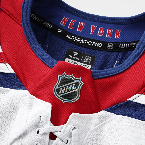 Men's New York Rangers Fanatics White Away Authentic Pro Jersey - Image 5