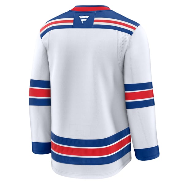 Men's New York Rangers Fanatics White Away Premium Jersey - Image 4