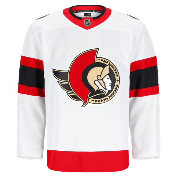Men's Ottawa Senators Fanatics White Away Authentic Pro Jersey - Image 3