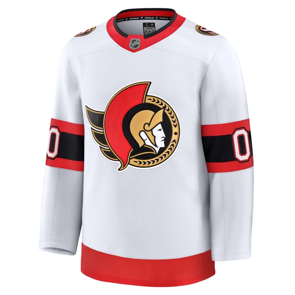 Men's Ottawa Senators Fanatics White Away Premium Custom Jersey - Image 3