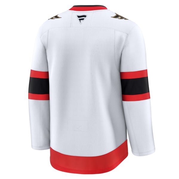 Men's Ottawa Senators Fanatics White Away Premium Jersey - Image 4