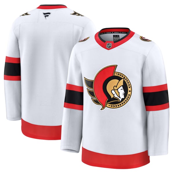 Men's Ottawa Senators Fanatics White Away Premium Jersey - Image 1