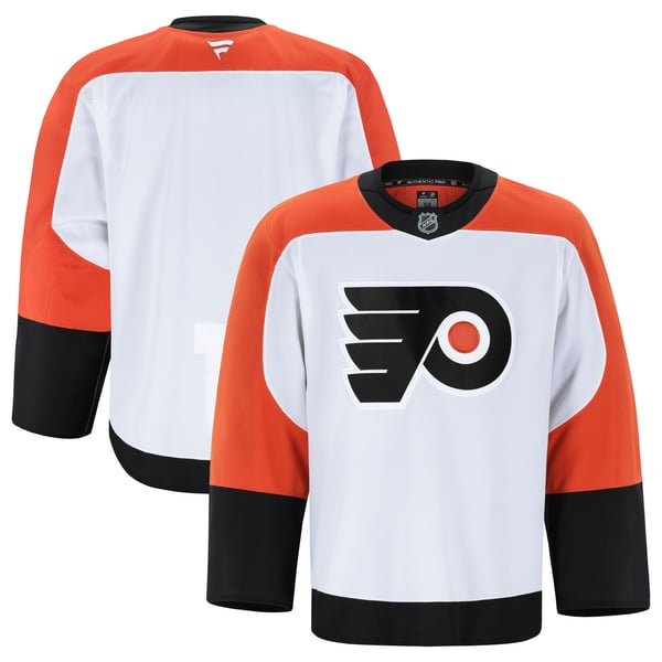 Men's Philadelphia Flyers Fanatics White Away Authentic Pro Jersey - Image 2