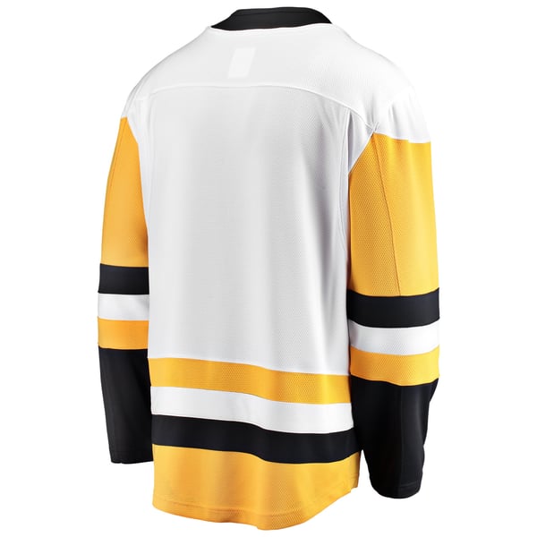 Men's Pittsburgh Penguins Fanatics White Away Breakaway Jersey - Image 4
