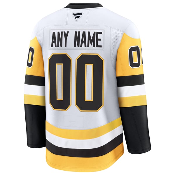 Men's Pittsburgh Penguins Fanatics White Away Premium Custom Jersey - Image 4