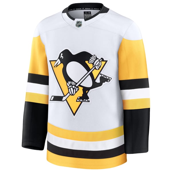 Men's Pittsburgh Penguins Fanatics White Away Premium Jersey - Image 3