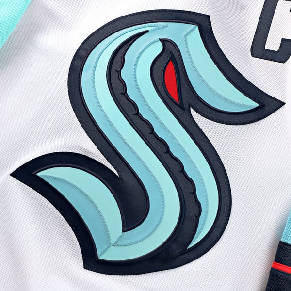 Men's Seattle Kraken Fanatics White Away Premium Custom Jersey - Image 5