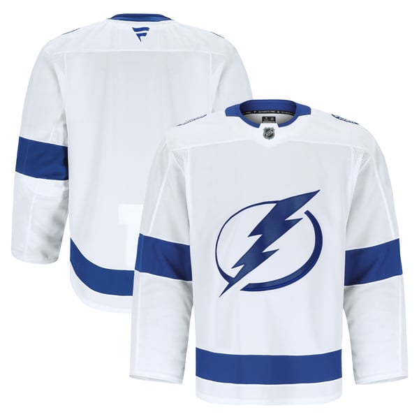 Men's Tampa Bay Lightning Fanatics White Away Authentic Pro Jersey - Image 2