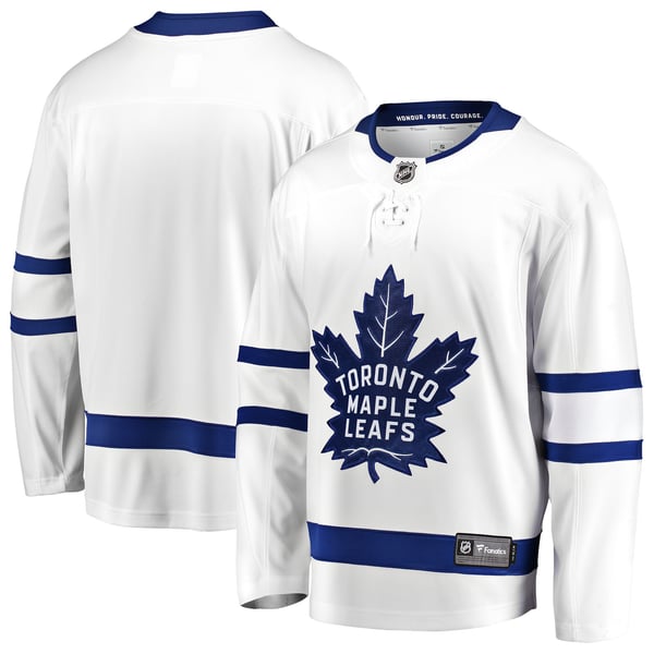 Men's Toronto Maple Leafs Fanatics White Away Breakaway Jersey - Image 1