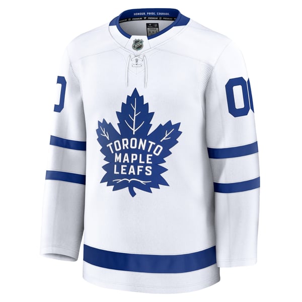 Men's Toronto Maple Leafs Fanatics White Away Premium Custom Jersey - Image 3