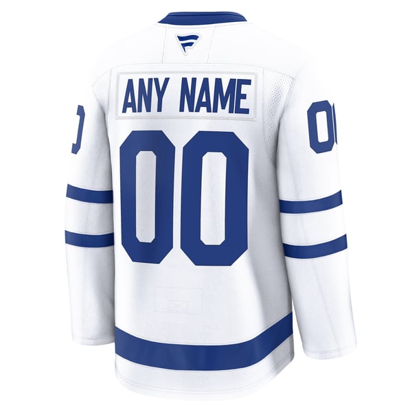 Men's Toronto Maple Leafs Fanatics White Away Premium Custom Jersey - Image 4