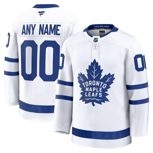 Men's Toronto Maple Leafs Fanatics White Away Premium Custom Jersey - Image 1