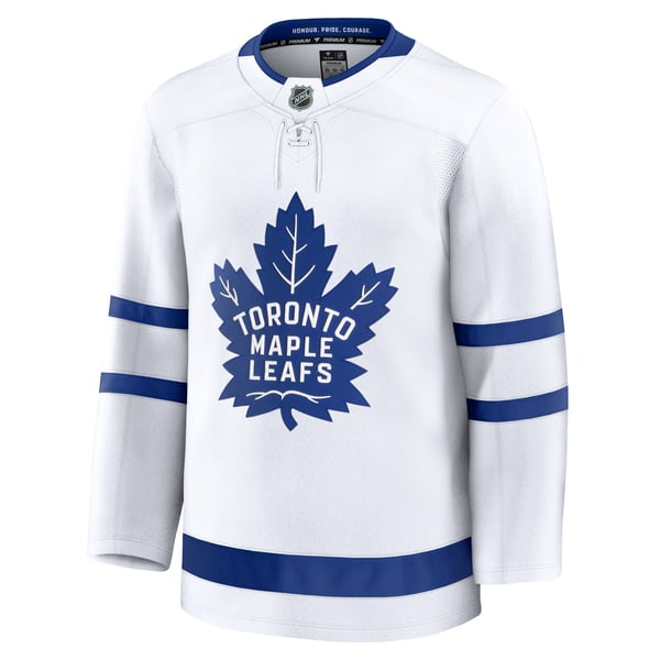 Men's Toronto Maple Leafs Fanatics White Away Premium Jersey - Image 3