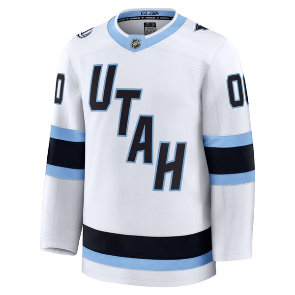 Men's Utah Mammoth Fanatics White Away Premium Custom Jersey - Image 3