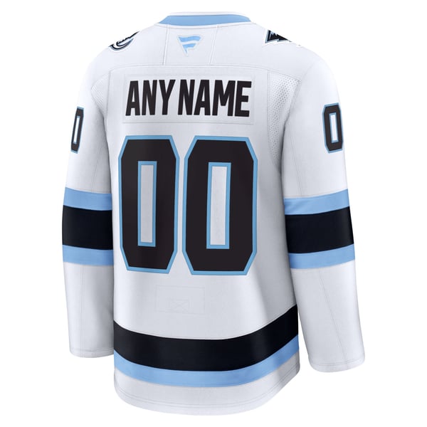 Men's Utah Mammoth Fanatics White Away Premium Custom Jersey - Image 4