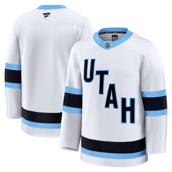 Men's Utah Mammoth Fanatics White Away Premium Jersey - Image 2