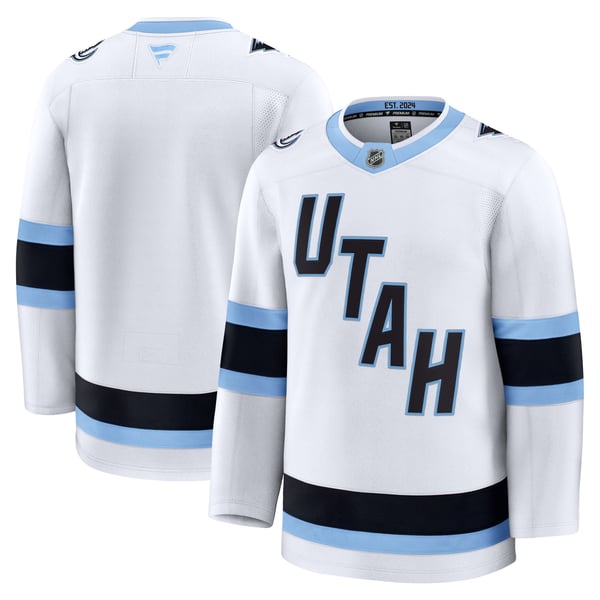 Men's Utah Mammoth Fanatics White Away Premium Jersey - Image 2
