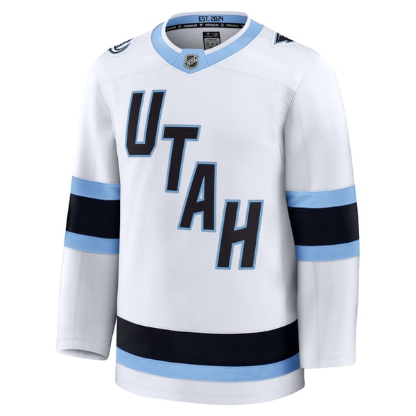 Men's Utah Mammoth Fanatics White Away Premium Jersey - Image 3