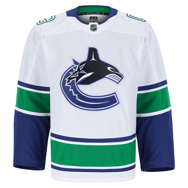 Men's Vancouver Canucks Fanatics White Away Authentic Pro Jersey - Image 3