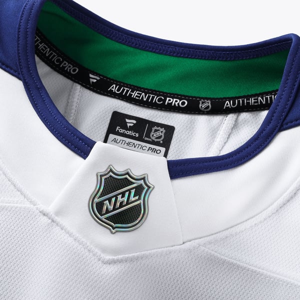 Men's Vancouver Canucks Fanatics White Away Authentic Pro Jersey - Image 5