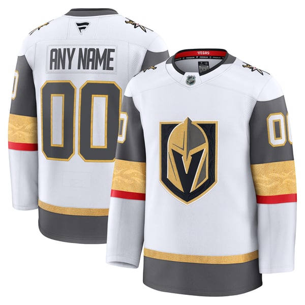 Men's Vegas Golden Knights Fanatics White Away Premium Custom Jersey - Image 1