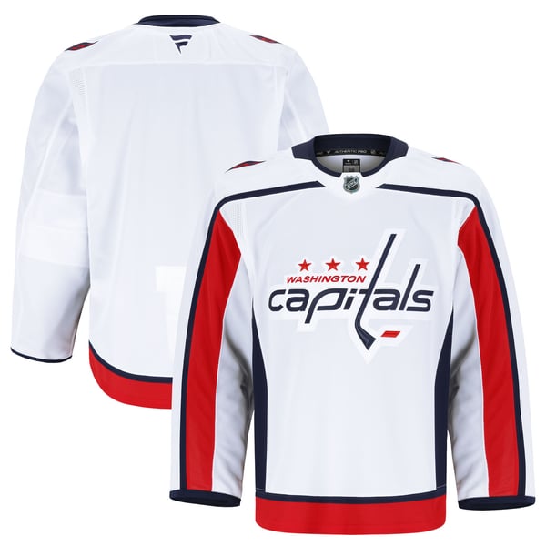 Men's Washington Capitals Fanatics White Away Authentic Pro Jersey - Image 1