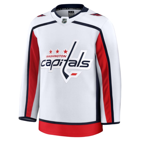 Men's Washington Capitals Fanatics White Away Premium Jersey - Image 3