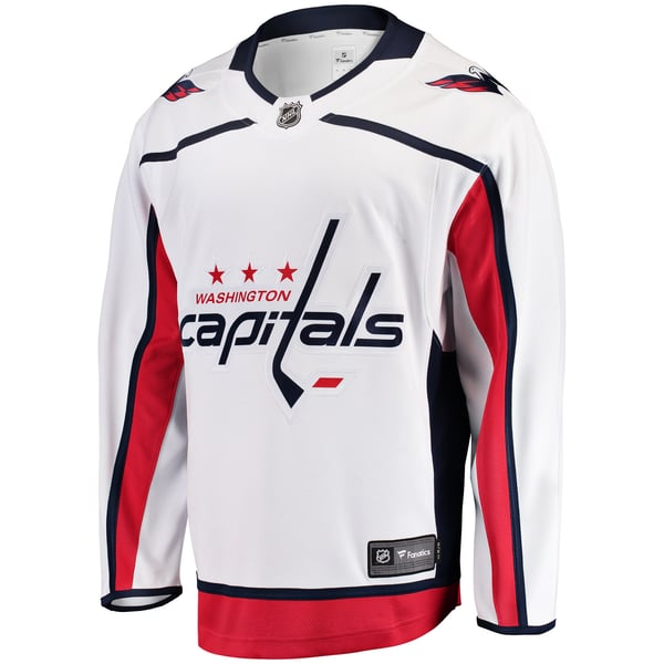 Men's Washington Capitals Fanatics White Breakaway Away Jersey - Image 3