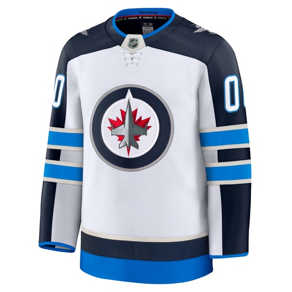 Men's Winnipeg Jets Fanatics White Away Premium Custom Jersey - Image 3