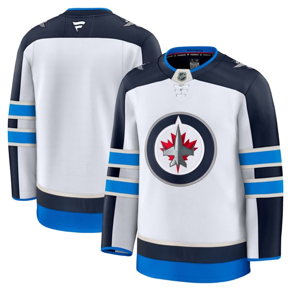 Men's Winnipeg Jets Fanatics White Away Premium Jersey - Image 2