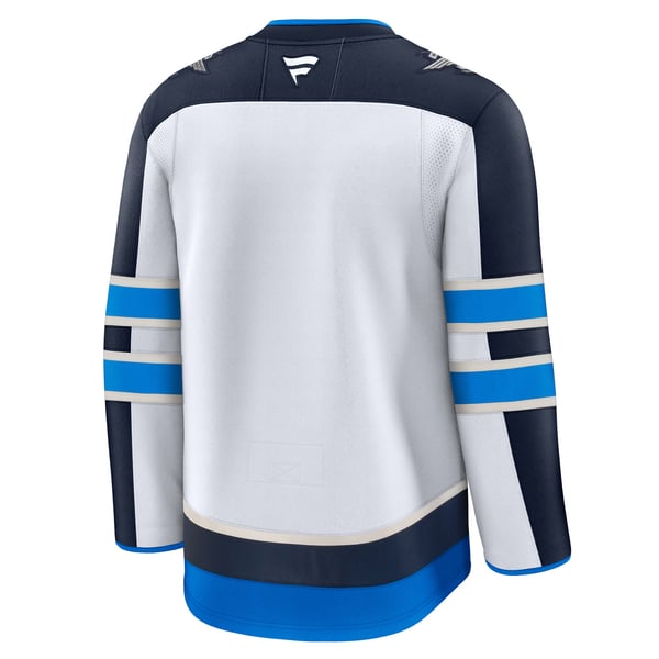 Men's Winnipeg Jets Fanatics White Away Premium Jersey - Image 4