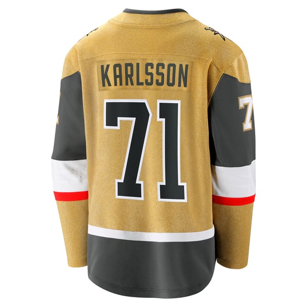 Men's Vegas Golden Knights William Karlsson Fanatics Gold Home Breakaway Jersey - Image 4