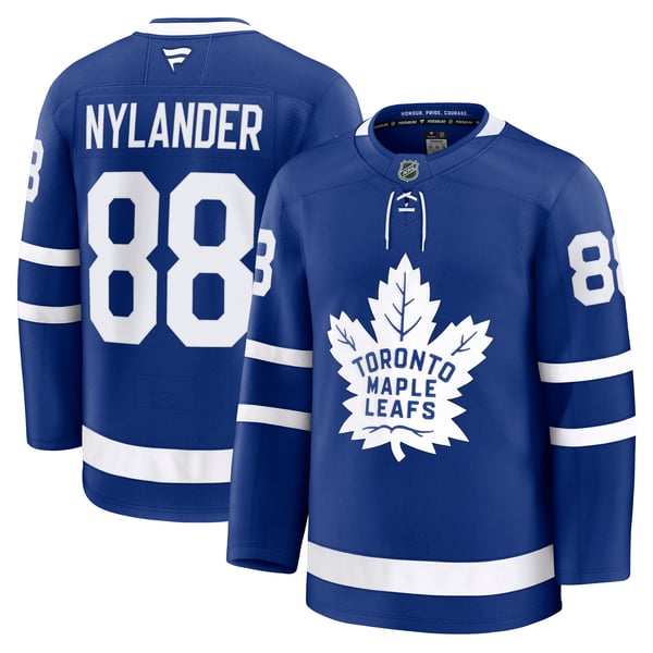 Men's Toronto Maple Leafs William Nylander Fanatics Blue Home Premium Jersey - Image 2