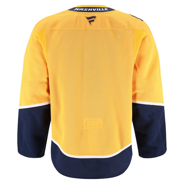 Men's Nashville Predators Fanatics Yellow Home Authentic Pro Jersey - Image 4