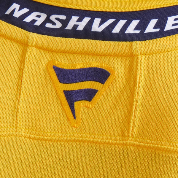 Men's Nashville Predators Fanatics Yellow Home Premium Jersey - Image 11