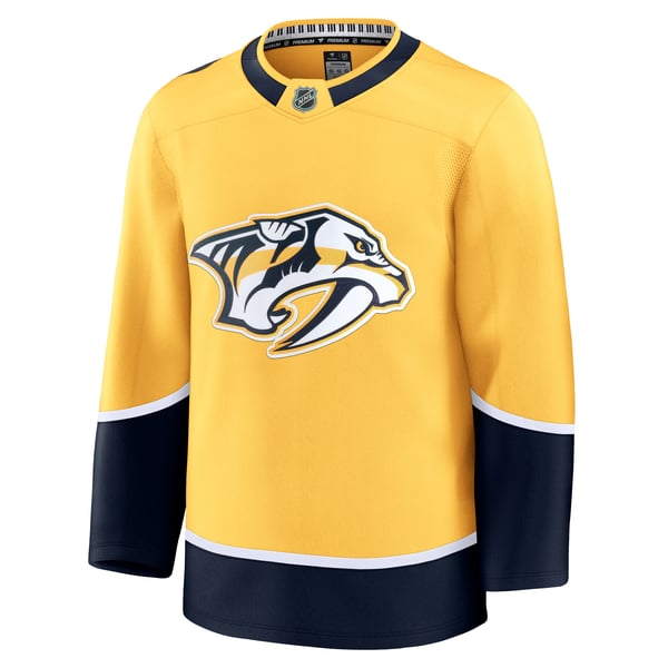 Men's Nashville Predators Fanatics Yellow Home Premium Jersey - Image 3