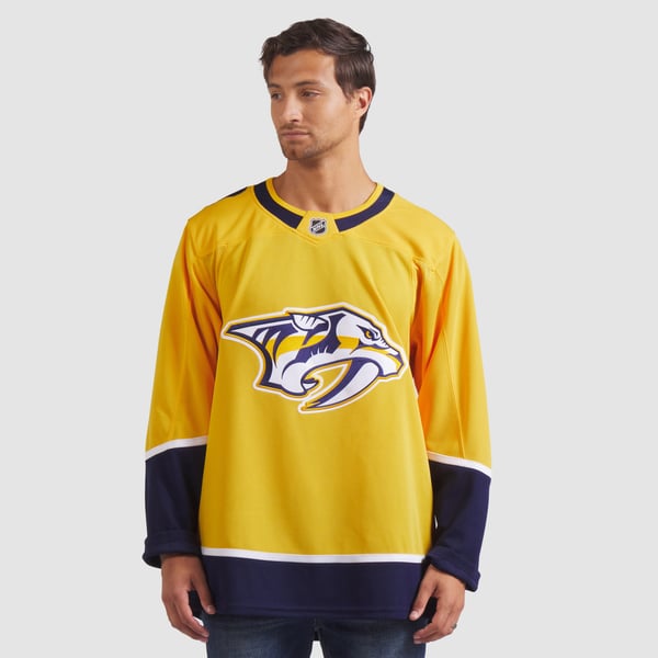 Men's Nashville Predators Fanatics Yellow Home Premium Jersey - Image 5