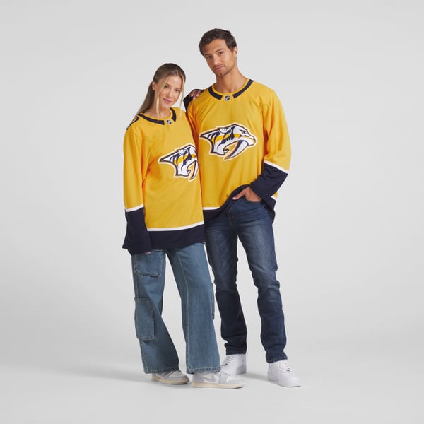 Men's Nashville Predators Fanatics Yellow Home Premium Jersey - Image 8