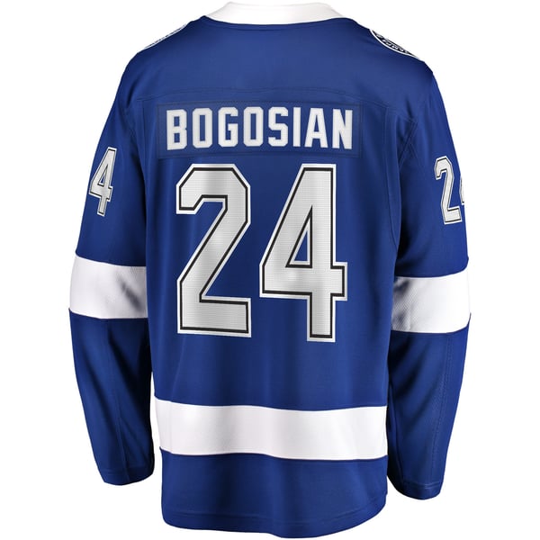 Men's Tampa Bay Lightning Zach Bogosian Fanatics Blue Home Breakaway Player Jersey - Image 4