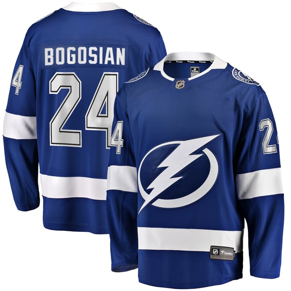 Men's Tampa Bay Lightning Zach Bogosian Fanatics Blue Home Breakaway Player Jersey - Image 1