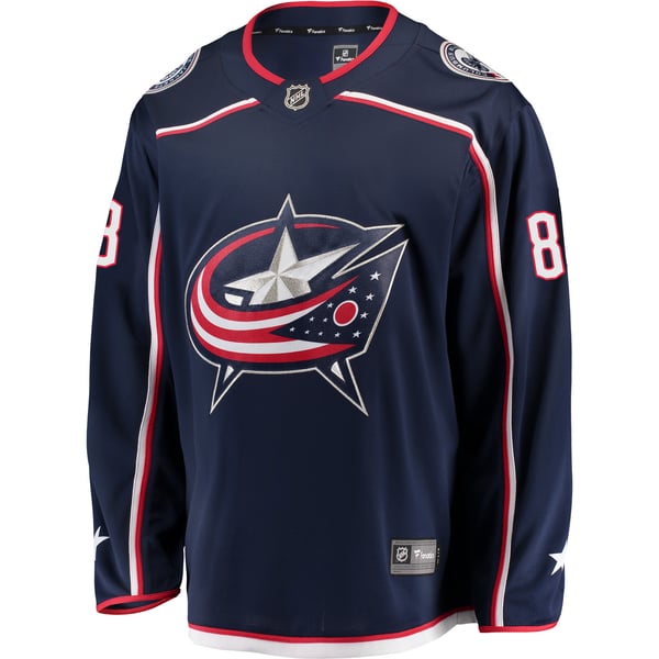 Men's Columbus Blue Jackets Zach Werenski Fanatics Navy Breakaway Jersey - Image 3