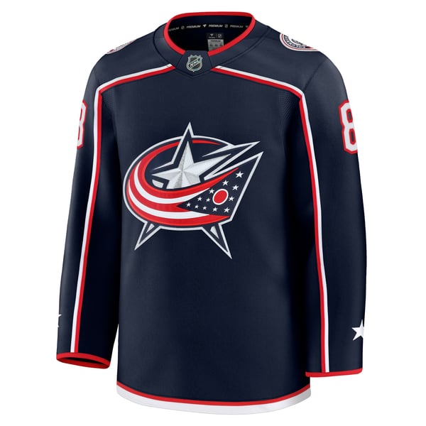 Men's Columbus Blue Jackets Zach Werenski Fanatics Navy Home Premium Jersey - Image 3