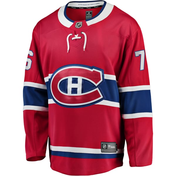 Men's Montreal Canadiens Zack Bolduc Fanatics Red Home Breakaway Jersey - Image 3