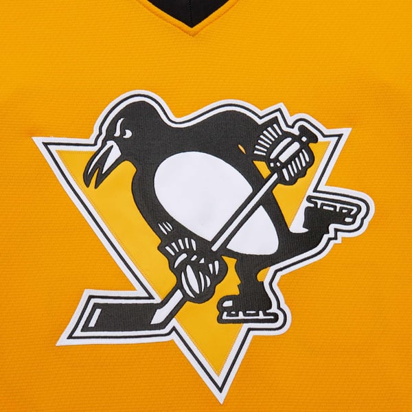 Men's Pittsburgh Penguins Mario Lemieux Gold 1984-85 Power Play Jersey - Image 5